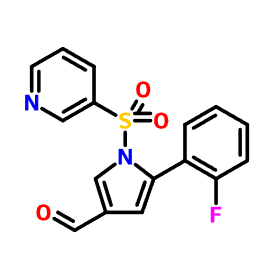 881677-11-8 1H-pirol-3-karboksaldegid, 5-(2-ftorofenil)-1-(3-piridinilsulfonil)-