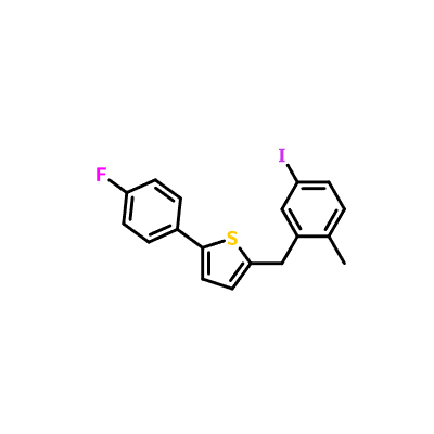 CAS 898566-17-1|2-(4-Ftorofenil)-5-[(5-yodo-2-metilfenil)metil]tiofen