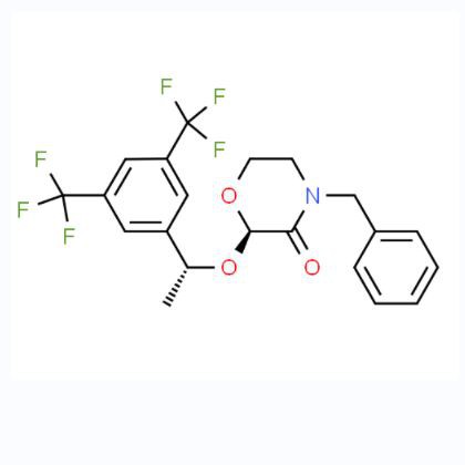 CAS raqami: 287930-75-0 (2R)-4-benzil-2-[(1R)-1-[3,5-bis(triflorometil)fenil]etoksi]morfolin{{ 8}} bitta
