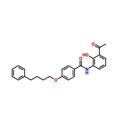 CAS:136450-06-1|N-(3-asetil-2-gidroksifenil)-4-(4-fenilbutoksi)benzamid