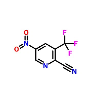 CAS:573762-57-9|5-Nitro-3-(triflorometil)-2-piridinkarbonitril